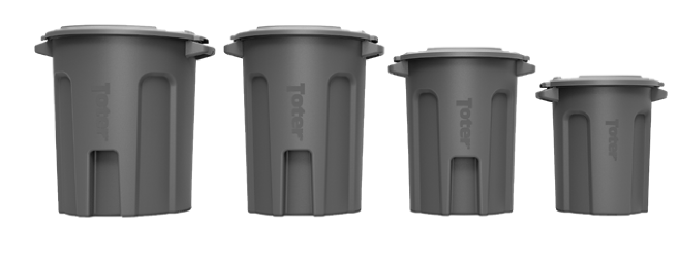 Round Trash Cans