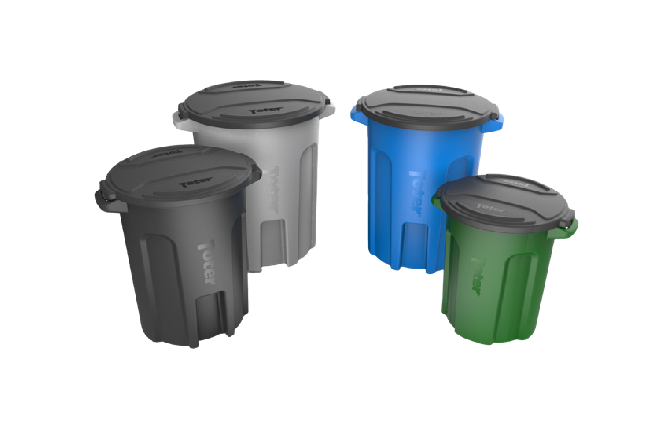 Round Trash Cans