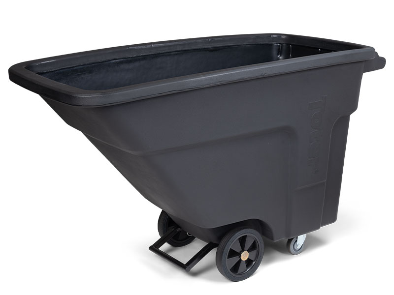 Wheeled Trash Can Image & Photo (Free Trial)