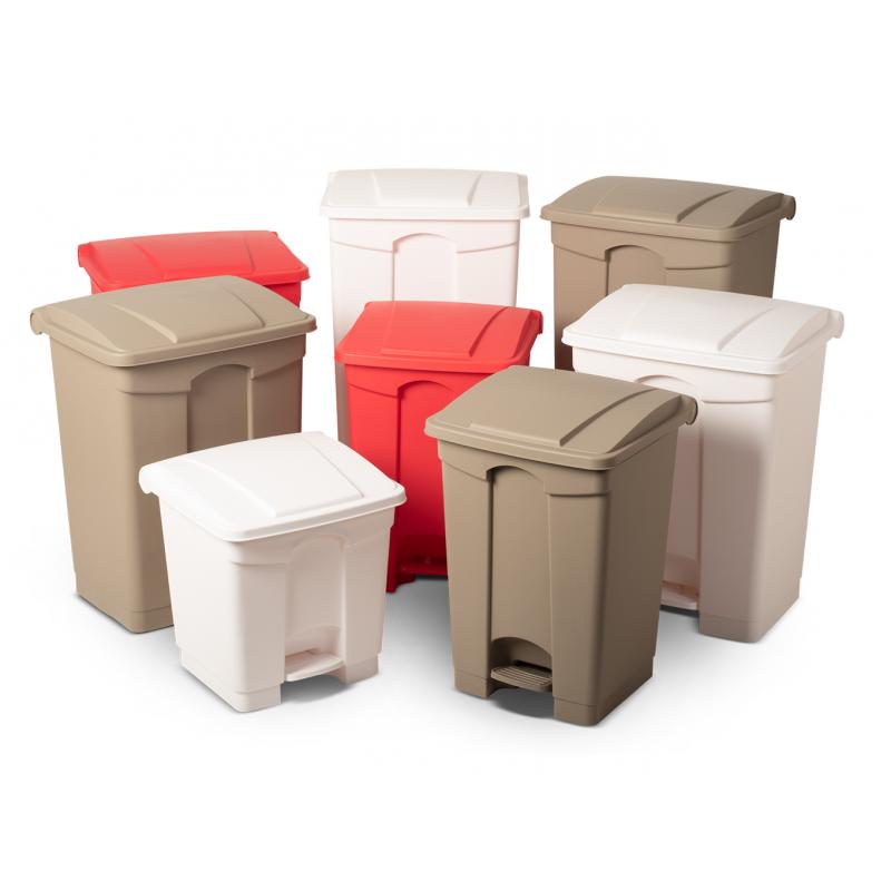 Fire Resistant Plastic Step-on Containers